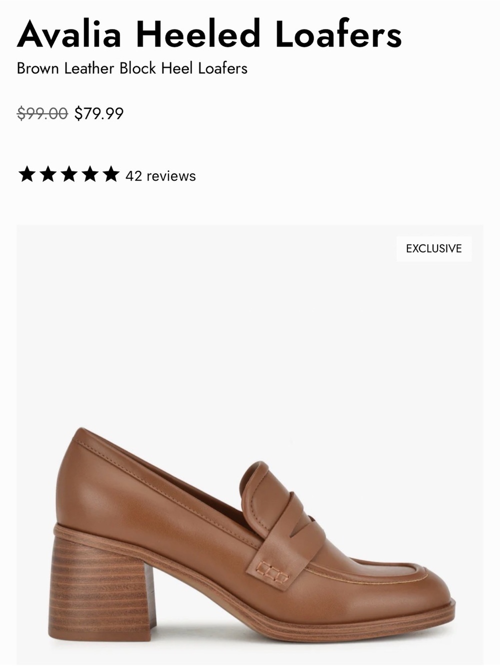 Nine West Avalia heeled loafers - size 8.5